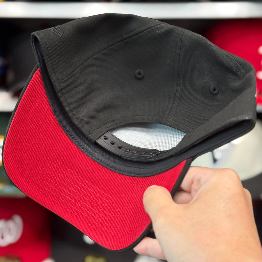 New Era Philadelphia Phillies '1996 All Star Game' A-Frame All Black 9FORTY Snapback - Scarlet - Product Image