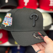 New Era Philadelphia Phillies '1996 All Star Game' A-Frame All Black 9FORTY Snapback - Scarlet - Product Image