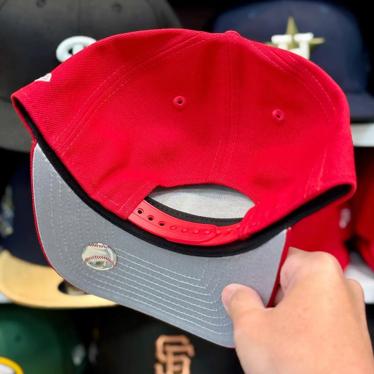 New Era Philadelphia Phillies '2008 World Series' A-Frame Red 9FIFTY Snapback - Product Image
