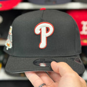 New Era Philadelphia Phillies 'All Star Game' A-Frame Black/Red Chrome 9FIFTY Snapback | Glow in the Dark - Product Image