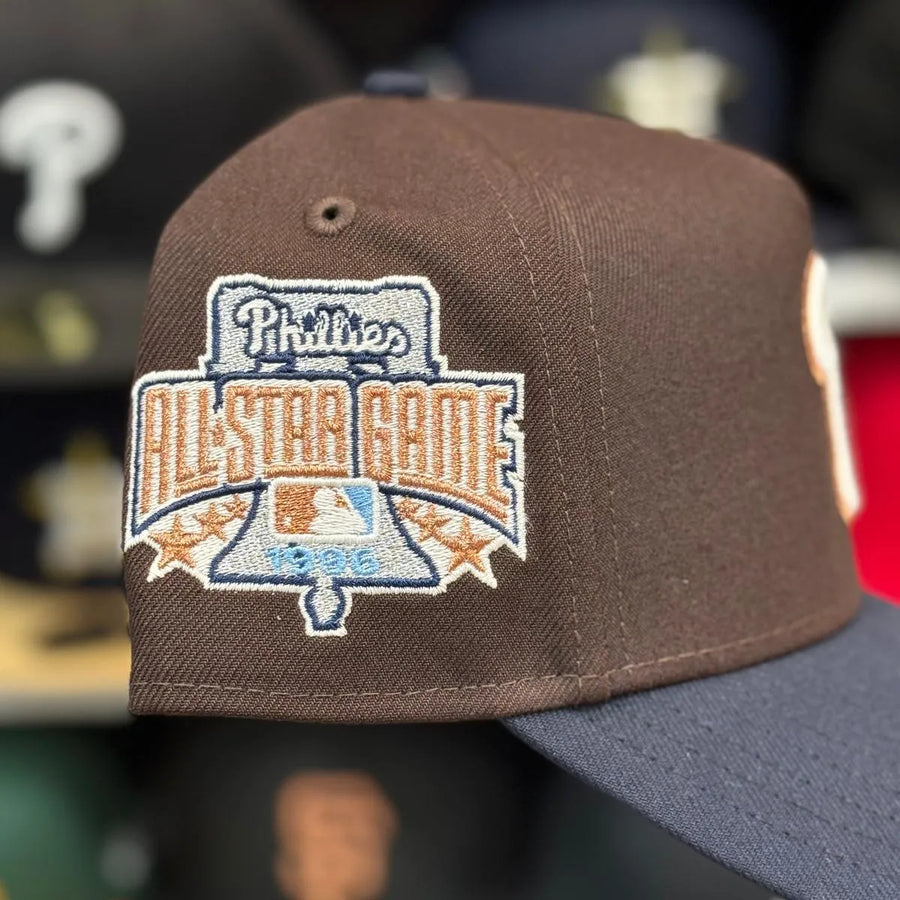 New Era Philadelphia Phillies 'All Star Game' A-Frame Brown/Navy 9FORTY Snapback - Product Image