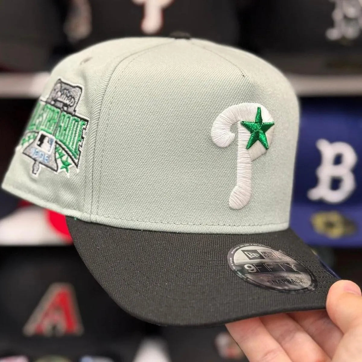 New Era Philadelphia Phillies 'All Star Game' A-Frame Mint/Black 9FIFTY Snapback - Product Image