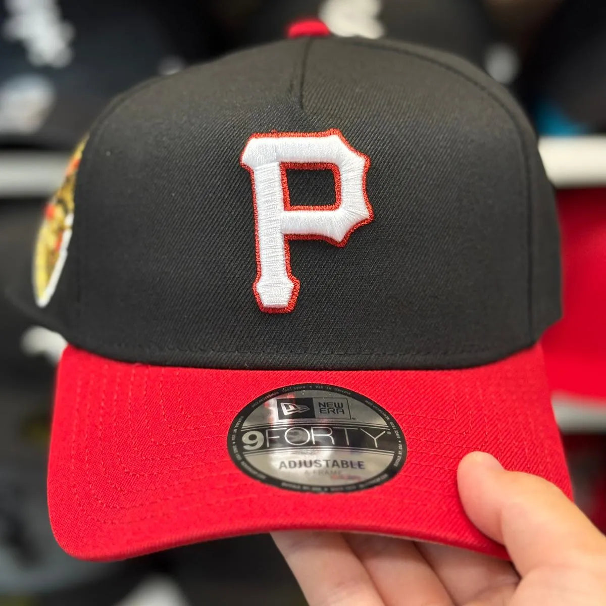 New Era Pittsburgh Pirates '1959 All Star Game' A-Frame Black/Red 9FORTY Snapback - Product Image