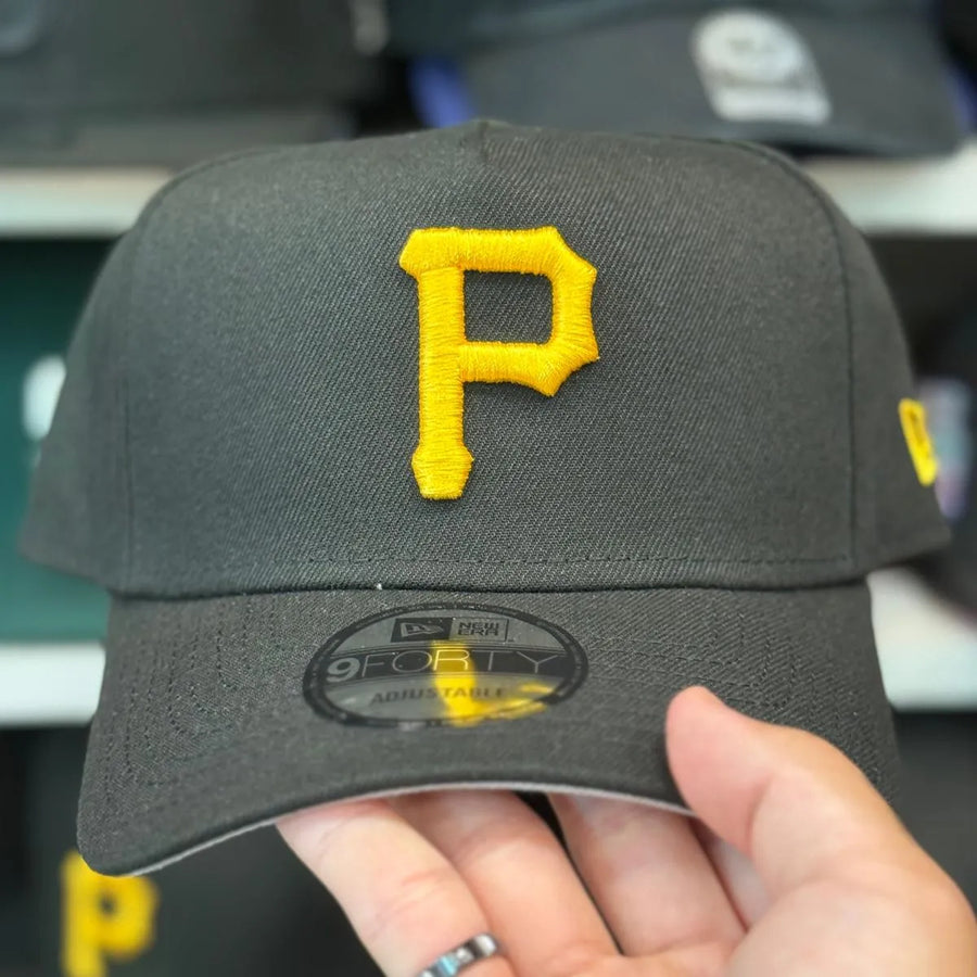 New Era Pittsburgh Pirates A-Frame Black 9FORTY Snapback - Product Image