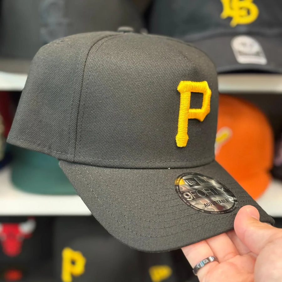 New Era Pittsburgh Pirates A-Frame Black 9FORTY Snapback - Product Image