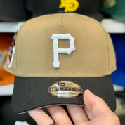New Era Pittsburgh Pirates 'All Star Game' A-Frame Tan/Black 9FORTY Snapback - Product Image