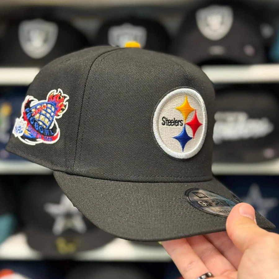 New Era Pittsburgh Steelers '1995 Pro Bowl' A-Frame Black 9FIFTY Snapback - Product Image