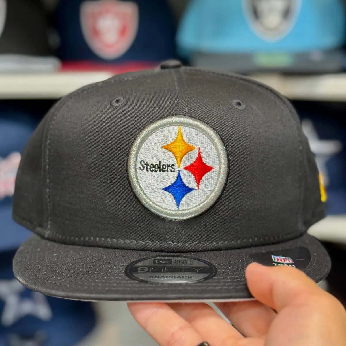 New Era Pittsburgh Steelers Black 9FIFTY Snapback - Product Image