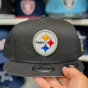 New Era Pittsburgh Steelers Black 9FIFTY Snapback - Product Image