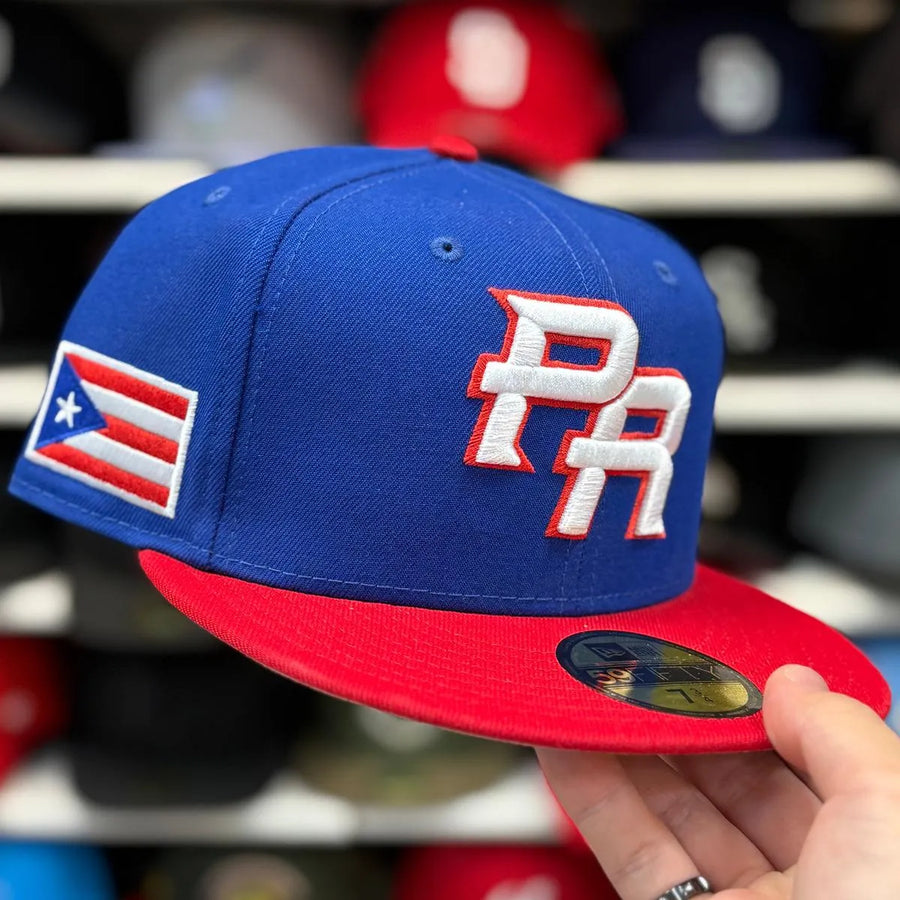 New Era Puerto Rico 2026 World Baseball Classics Blue/Red 59FIFTY Fitted Hat - Product Image