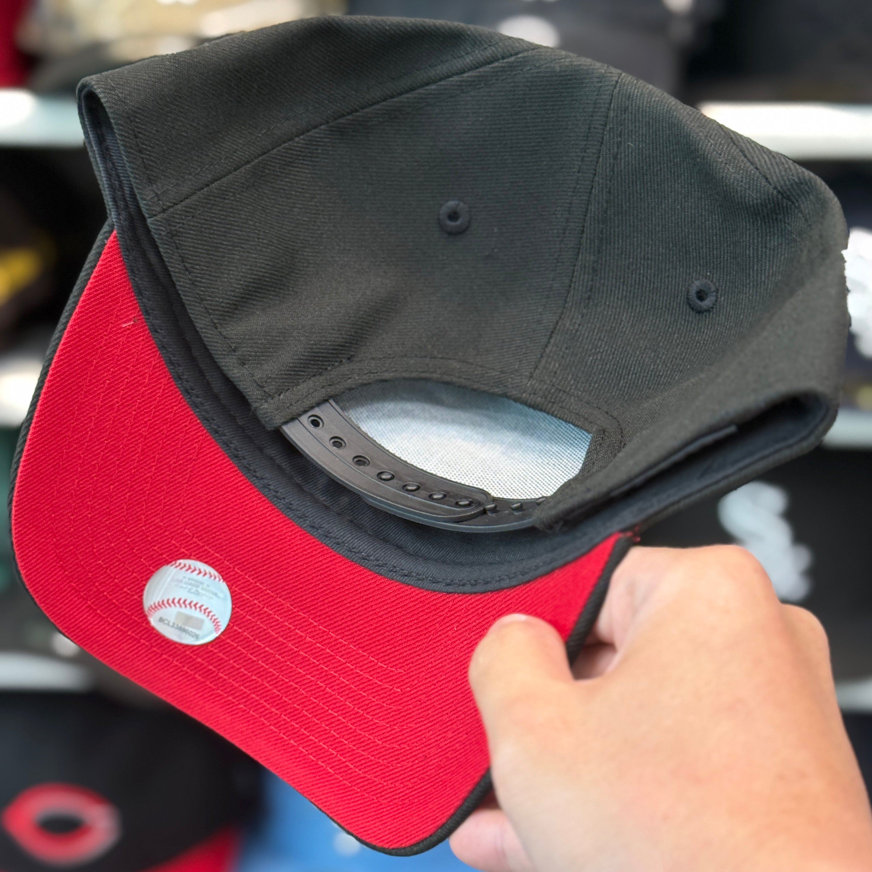 New Era San Diego Padres '1992 All Star Game' A-Frame All Black 9FORTY Snapback - Scarlet - Product Image