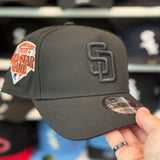 New Era San Diego Padres '1992 All Star Game' A-Frame All Black 9FORTY Snapback - Scarlet