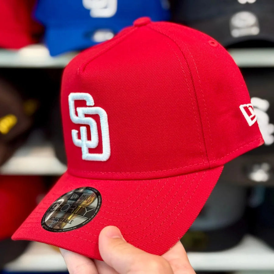 New Era San Diego Padres A-Frame Red 9FORTY Snapback - Product Image