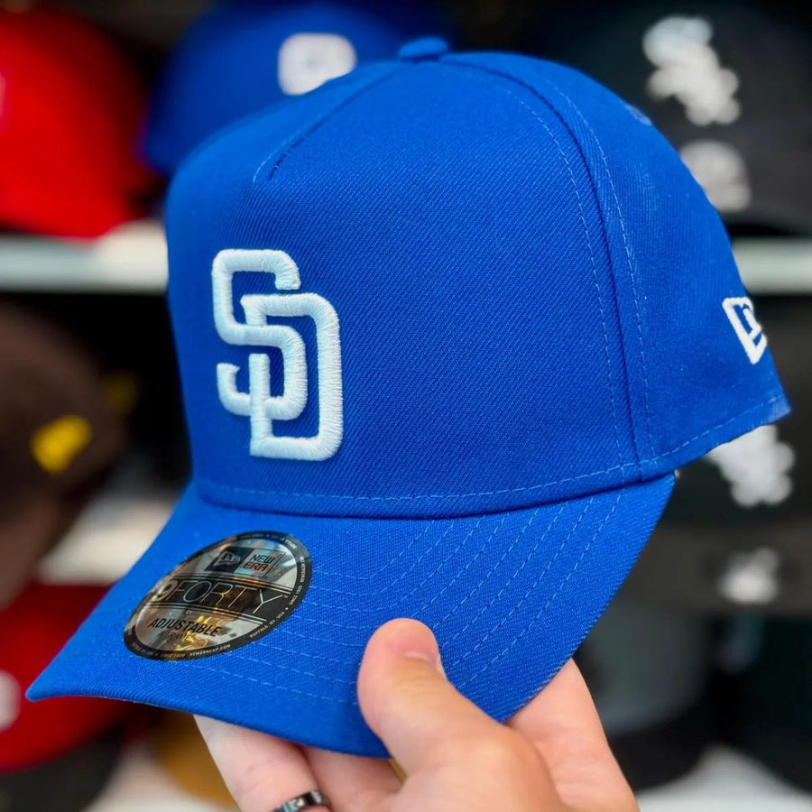 New Era San Diego Padres A-Frame Royal Blue 9FORTY Snapback - Product Image