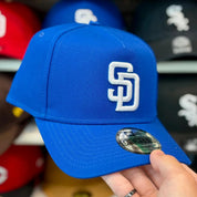 New Era San Diego Padres A-Frame Royal Blue 9FORTY Snapback - Product Image