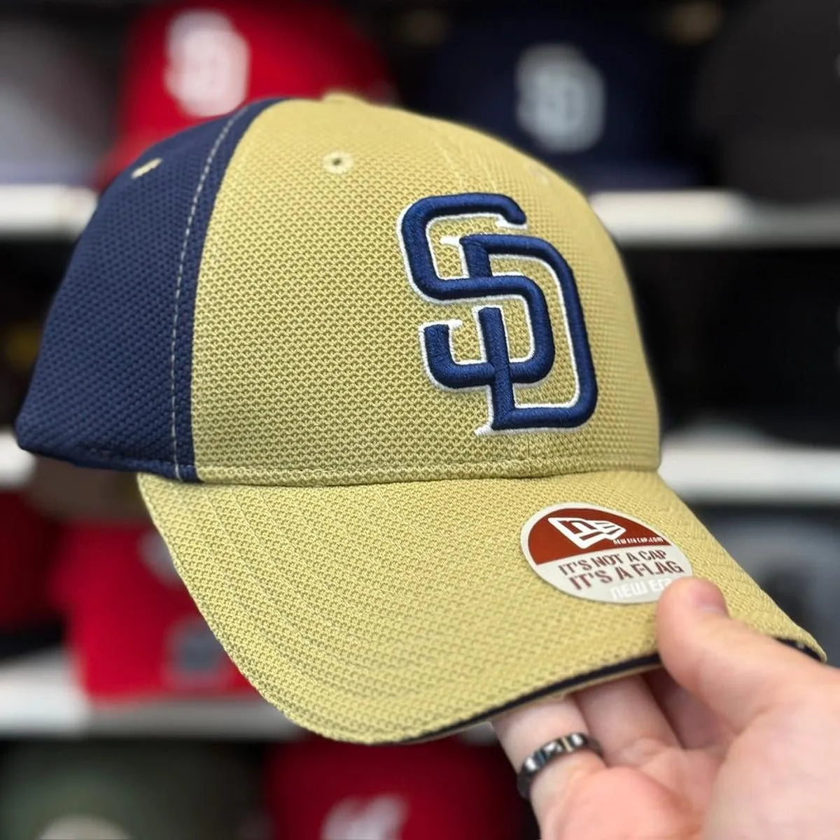 Navy Fitted Ball Cap - Product Image