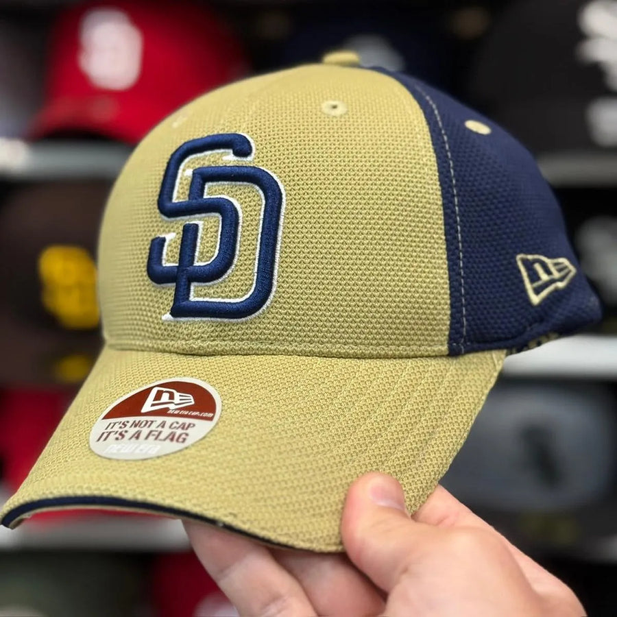 New Era San Diego Padres Beige/Navy Fitted Ball Cap - Product Image