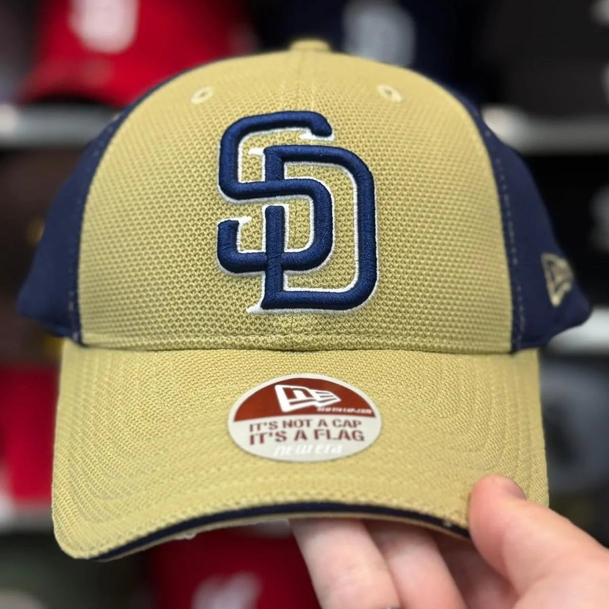 Navy Fitted Ball Cap - Product Image