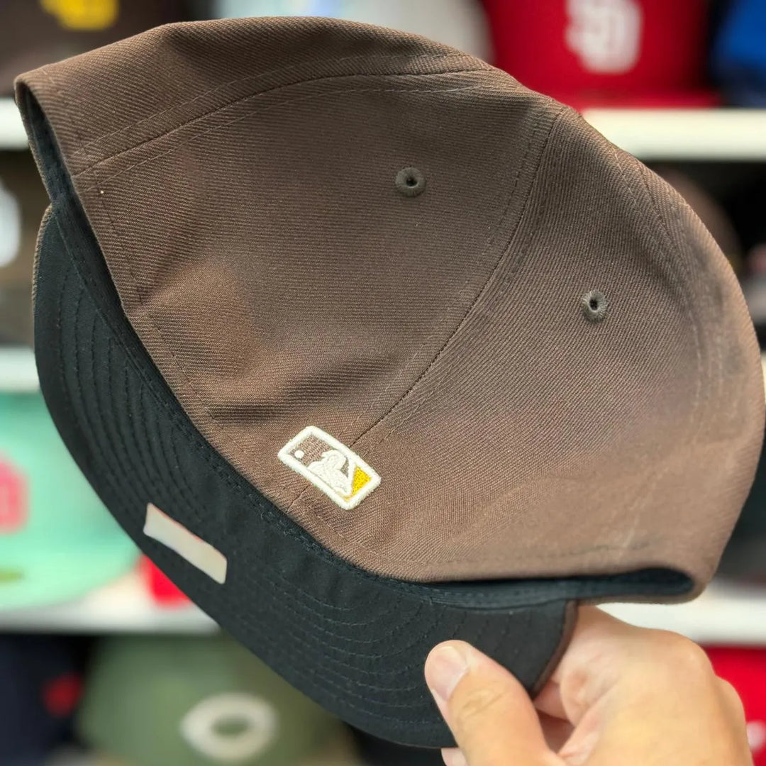 New Era San Diego Padres Authentic Collection Brown 59FIFTY Fitted Hat - Product Image