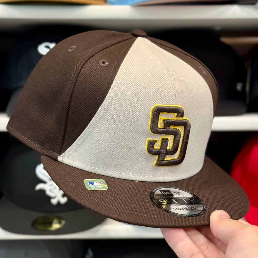 New Era San Diego Padres Tan/Brown 9FIFTY Snapback - Product Image