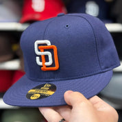 New Era San Diego Padres 'Throwback On-Field' Navy 59FIFTY Fitted Hat - Product Image