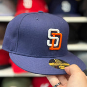 New Era San Diego Padres 'Throwback On-Field' Navy 59FIFTY Fitted Hat - Product Image