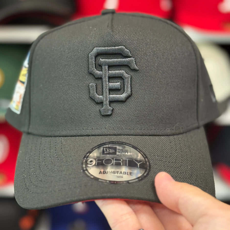 New Era San Francisco Giants '2007 All Star Game' A-Frame All Black 9FORTY Snapback - Scarlet - Product Image
