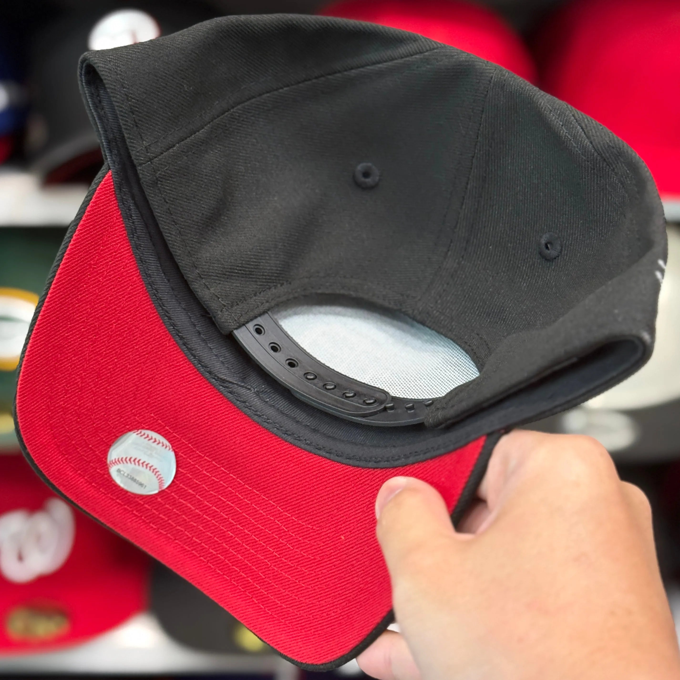 New Era San Francisco Giants '2007 All Star Game' A-Frame All Black 9FORTY Snapback - Scarlet - Product Image