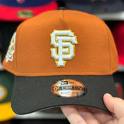 New Era San Francisco Giants '60th Anniversary' A-Frame Orange/Black 9FORTY Snapback | Glow in the Dark - Product Image