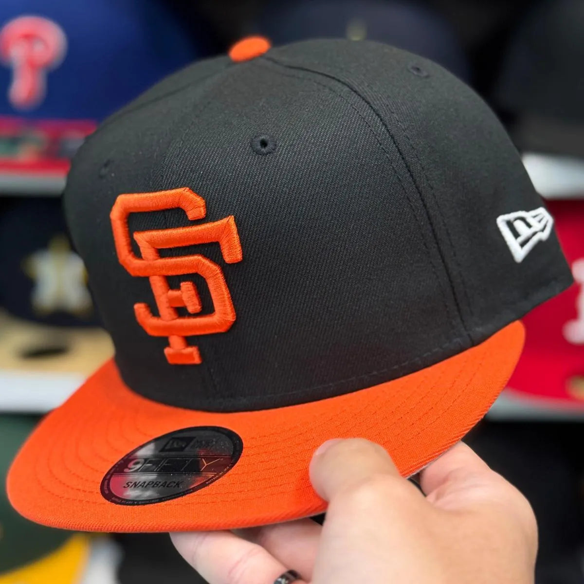 New Era San Francisco Giants Black/Orange 9FIFTY Snapback - Product Image