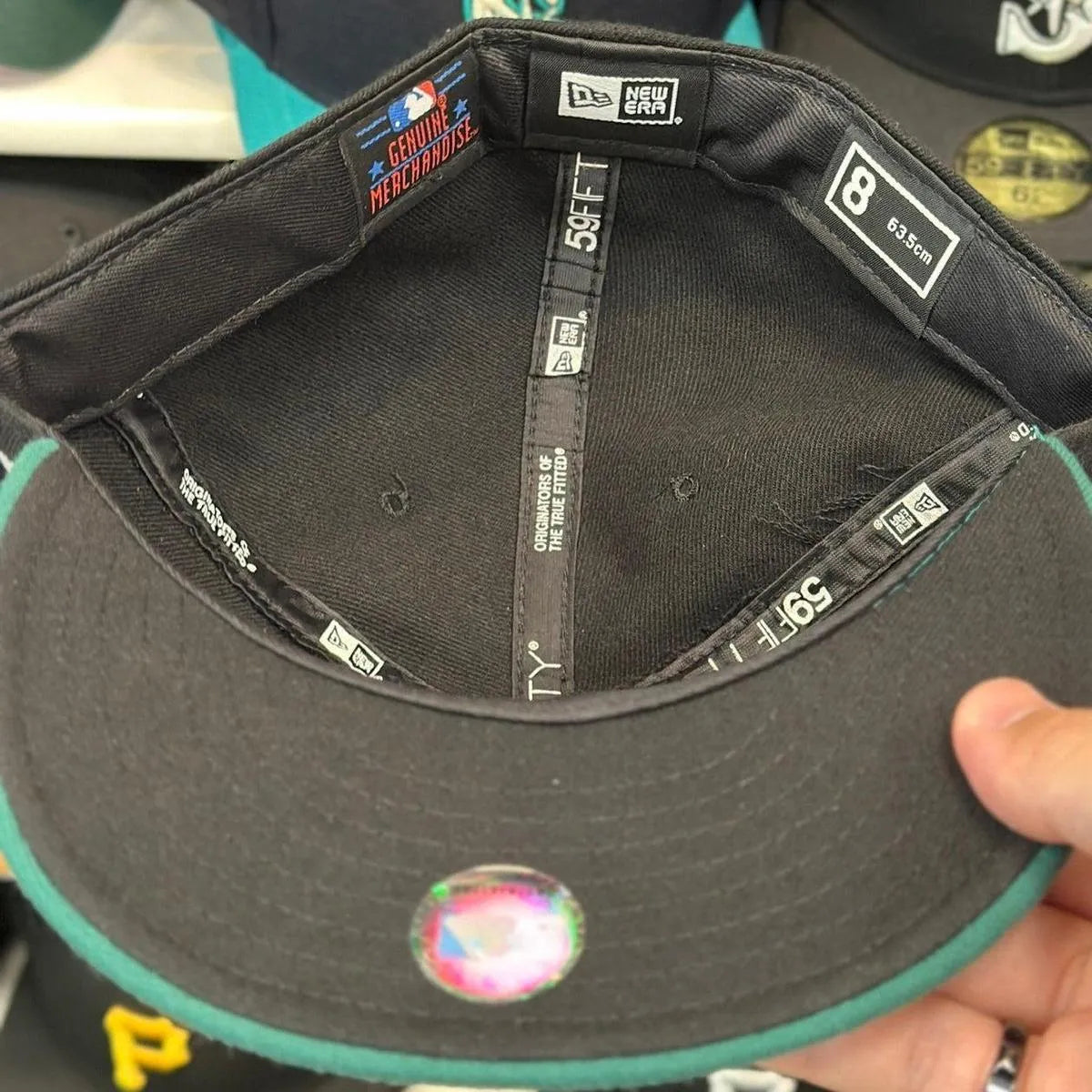 New Era Seattle Mariners Navy/Green 59FIFTY Fitted Hat - Product Image