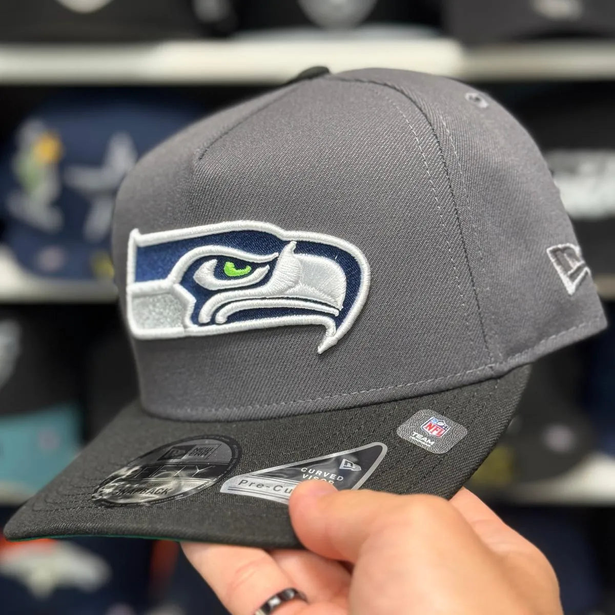 New Era Seattle Seahawks '1995 Pro Bowl' A-Frame Gray/Black 9FIFTY Snapback - Product Image