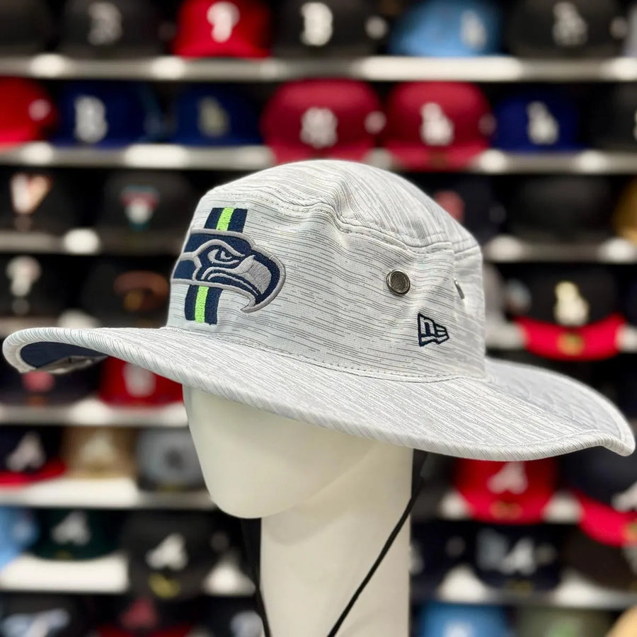 New Era Seattle Seahawks Fisherman Hat | Silver / Blue Under Brim - Product Image
