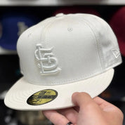 New Era St. Louis Cardinals All White 59FIFTY Fitted Hat - Product Image