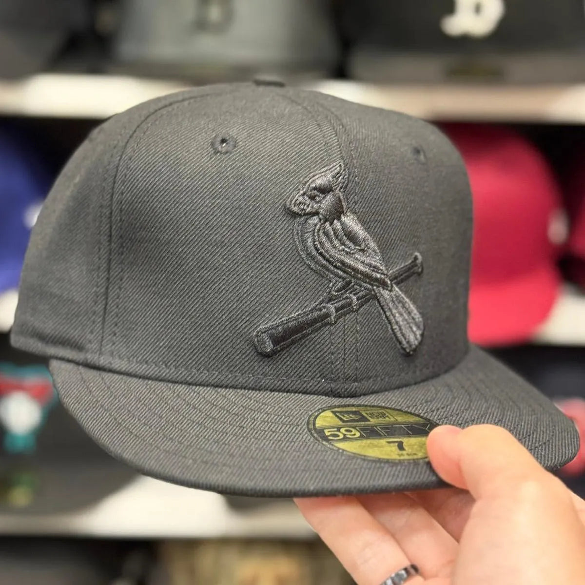 New Era St. Louis Cardinals Black 59FIFTY Fitted Hat - Product Image