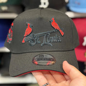 New Era St. Louis Cardinals 'Final Season' A-Frame Black 9FORTY Snapback - Product Image