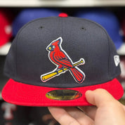 New Era St. Louis Cardinals Navy/Red 59FIFTY Fitted Hat - Product Image