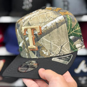 New Era Texas Rangers '1994 2019 Final Season' A-Frame Realtree Camouflage 9FIFTY Snapback - Product Image