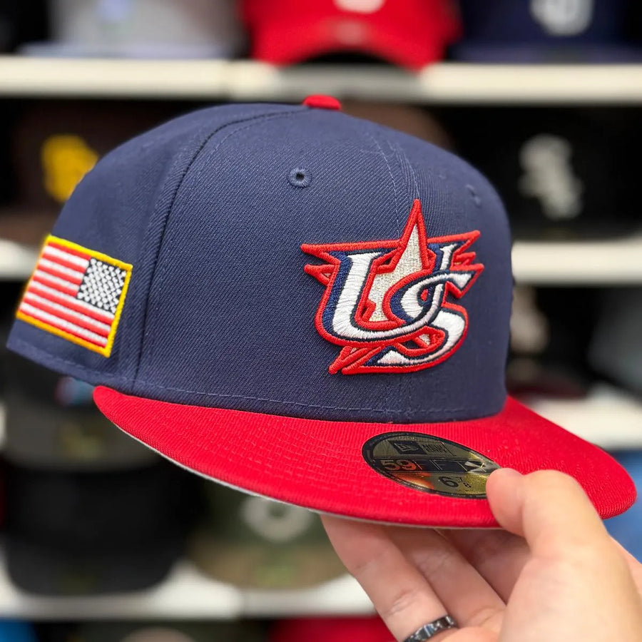 New Era United States 2026 World Baseball Classics Navy/Red 59FIFTY Fitted Hat - Product Image
