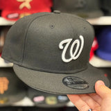 New Era Washington Nationals Black 9FIFTY Snapback