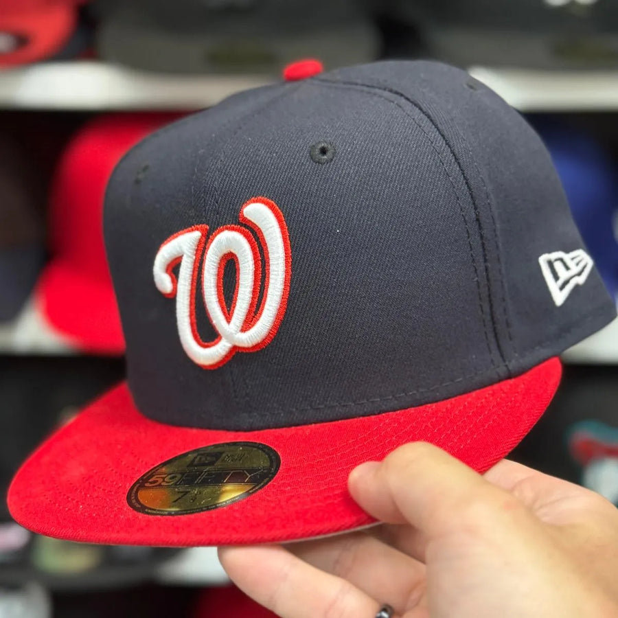 New Era Washington Nationals Navy/Red 59FIFTY Fitted Hat - Product Image