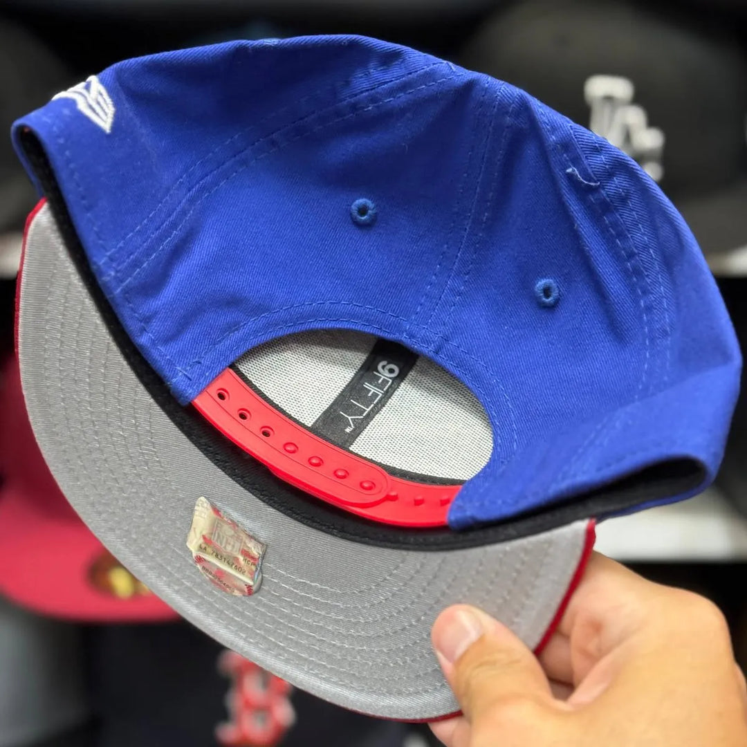 New Era Youth Toronto Blue Jays Blue/Red 9FIFTY Adjustable Snapback Hat - Product Image