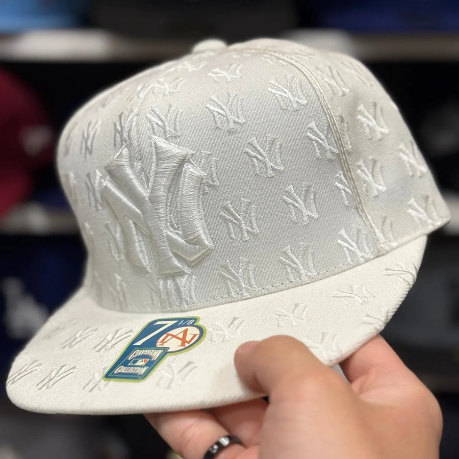New York Yankees 'Monogram' White American Needle Fitted Hat - Product Image
