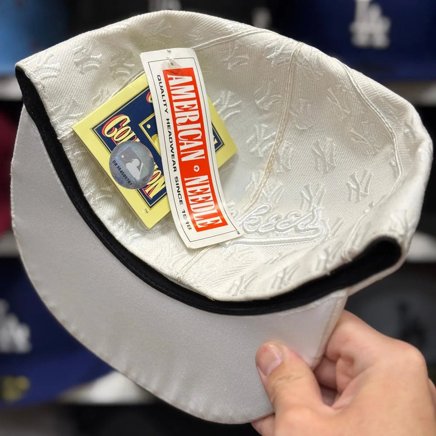 New York Yankees 'Monogram' White American Needle Fitted Hat - Product Image