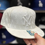New York Yankees 'Monogram' White American Needle Fitted Hat - Product Image