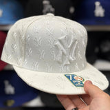 New York Yankees 'Monogram' White American Needle Fitted Hat