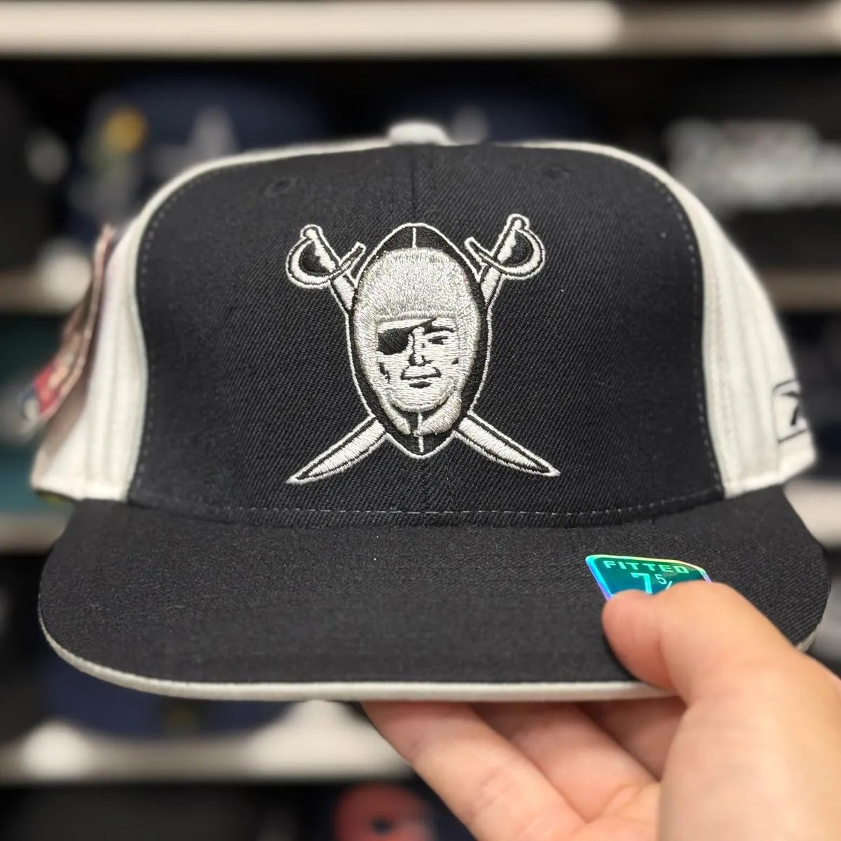 White Reebok Fitted Hat - Product Image