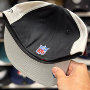 Oakland Raiders Black/White Reebok Fitted Hat - Product Image