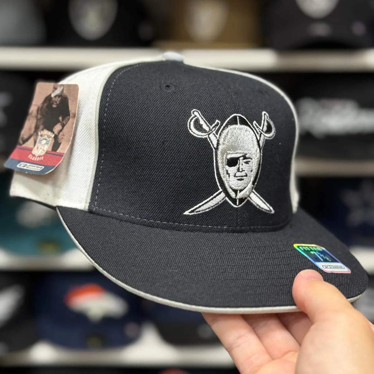 White Reebok Fitted Hat - Product Image