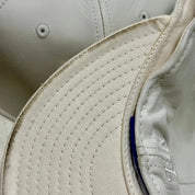 Oakland Raiders 'Full Leather' All White Reebok Fitted Hat - Product Image